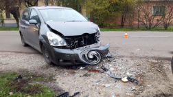 Két autó ütközött Kunhegyesen