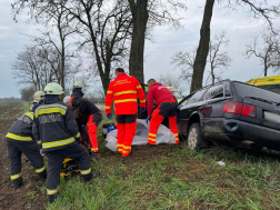 Fának hajtott egy gépkocsi Tiszaigarnál