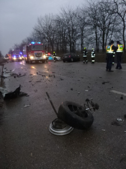 Két autó ütközött Jászberénynél