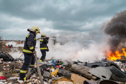 Szemét kapott lángra Szolnokon