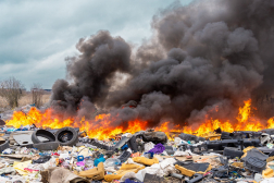 Szemét kapott lángra Szolnokon