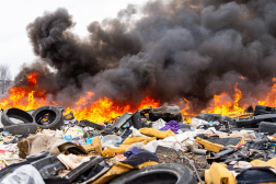 Szemét kapott lángra Szolnokon