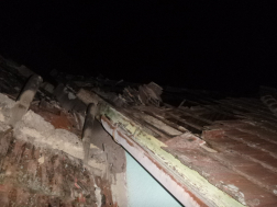 Leégett egy melléképület Jászdózsán