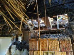 Cserépkályha és környezete égett Tiszafüreden