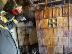 Cserépkályha és környezete égett Tiszafüreden