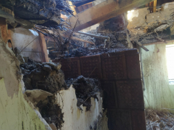 Cserépkályha és környezete égett Tiszafüreden