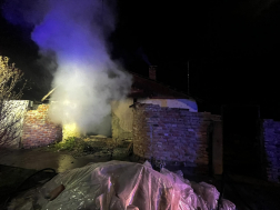 Egy lakatlan szolnoki házban volt tűz