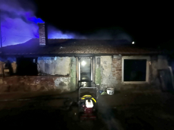 Egy lakatlan szolnoki házban volt tűz