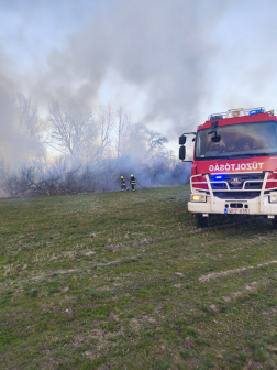 Tíz hektár égett le Fegyverneknél