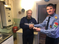 Érzékelőket adományozott a katasztrófavédelem