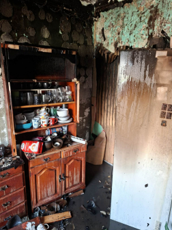 Tűz volt egy újszászi ház konyhájában