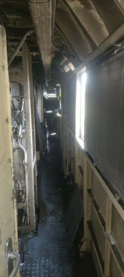 Kigyulladt egy villanymozdony Szajolban