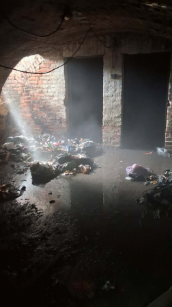 Tűz volt egy szolnoki pincében