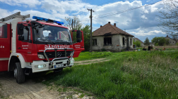 Egy ház egyik szobája égett Jászkiséren