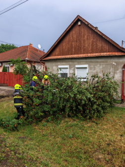 Munkát adott a vihar vármegyénk tűzoltóinak