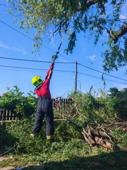 Munkát adott a vihar vármegyénk tűzoltóinak