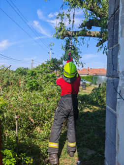 Munkát adott a vihar vármegyénk tűzoltóinak