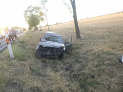 Árokba csapódott egy autó a 32-es főúton