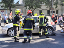 Tűzoltókkal volt teljes a jászberényi Kéklámpás Nap