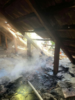 Átizzott a födém egy jászárokszállási házban